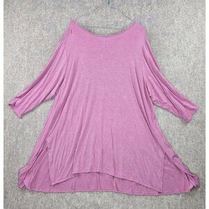 Philosophy Woman Republic Clothing Top 3X Mauve Viscose/Spandex Loose Fit